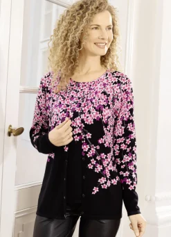 Strick-Twinset in Feinstrick