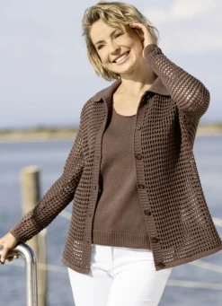 Strick-Twinset mit nachhaltig recycelter Baumwolle