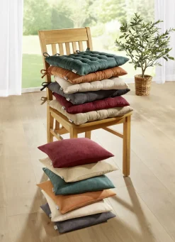 Stuhlkissen und Kissenbezug in Feincord