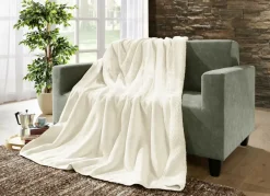 Superkuschelige Wohndecke in Teddyfleece-Qualität