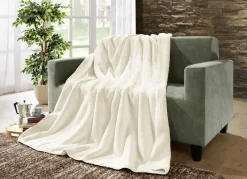 Superkuschelige Wohndecke in Teddyfleece-Qualität