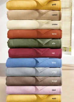 Supersofte Schlafdecke von Borbo aus reiner Baumwolle