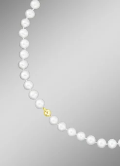 Süßwasser-Zuchtperlkette mit Kugelschließe