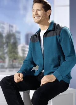 Sweatjacke mit Seitentaschen