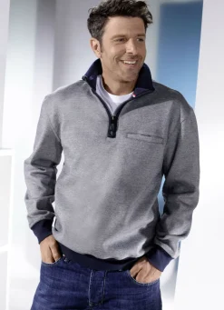 Sweatshirt mit elastischen Bündchen-Abschlüssen