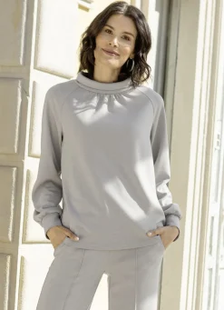 Sweatshirt mit Stehkragen