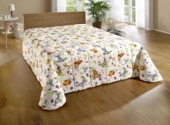 Tagesdecke und Kissenbezüge mit Schmetterlingsmotive