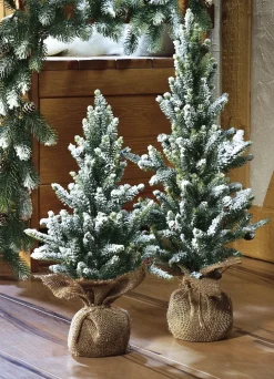 Tannenbäumchen im Jutesäckchen