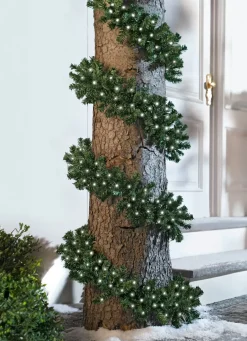 Tannen-Girlande mit LED-Beleuchtung