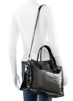 Tasche aus krokogeprägtem Synthetik