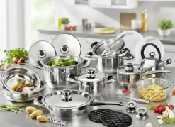 28-teiliges Topf-Set aus hochwertigem Edelstahl