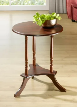 Teilmassiver Beistelltisch