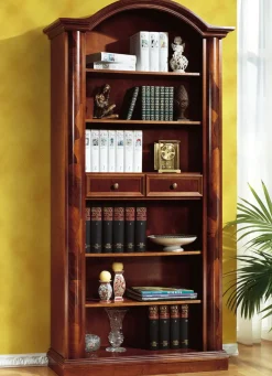 Teilmassives Bücherregal