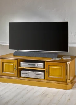 Teilmassives TV-Longboard mit Metallgriffen