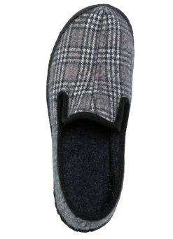 Textil-Hausschuh mit anatomisch geformtem Fußbett