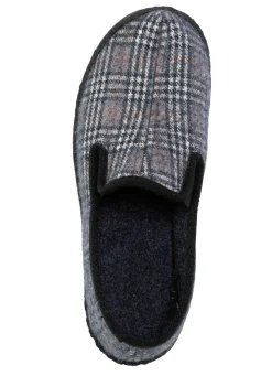 Textil-Hausschuh mit anatomisch geformtem Fußbett