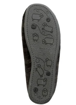 Textil-Pantoffel mit herausnehmbarem Fußbett