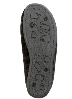 Textil-Pantoffel mit herausnehmbarem Fußbett