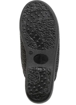 Textil-Pantoffel mit Warmfutter aus reiner Wolle