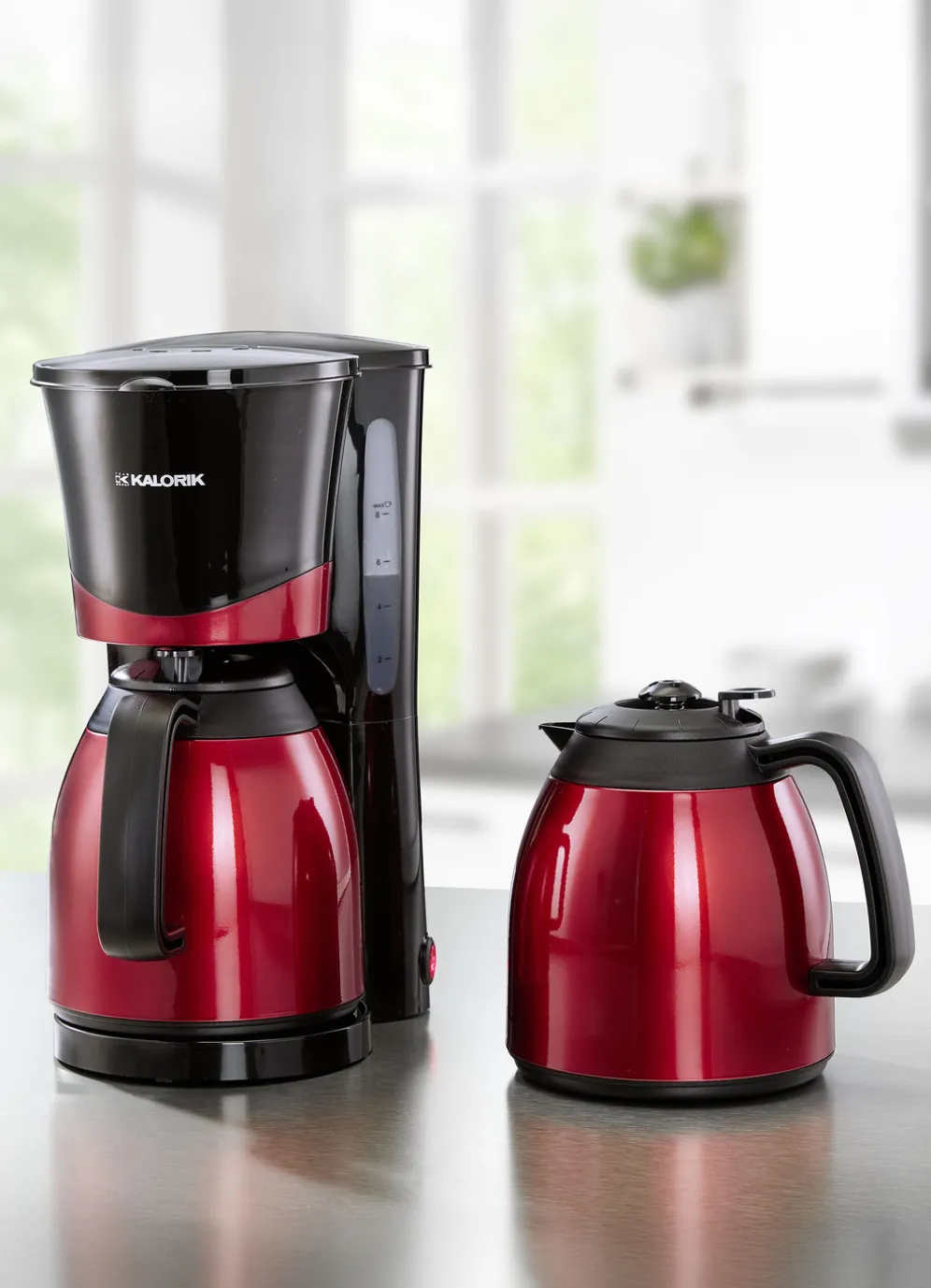 Thermo-Kaffeemaschine mit 2 Thermokannen