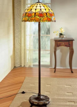 Tiffany-Stehleuchte, 2-flammig