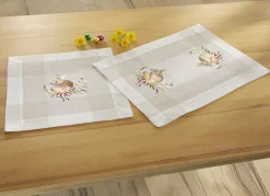 Tisch- und Raumdekoration in Leinenoptik