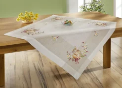 Tisch- und Raumdekoration in Leinenoptik