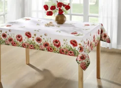 Tisch- und Raumdekoration mit Mohnblumen-Motiv