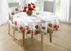 Tisch- und Raumdekoration mit Mohnblumen-Motiv