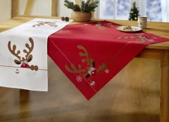 Tisch- und Raumdekoration mit Elch-Motiven