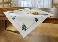 Tisch- und Raumdekoration mit Glitzergarn