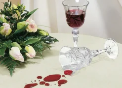 Tischdekoration mit Fleckschutz und Glitzergarn