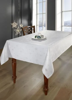 Tischdekoration mit Fleckschutz und Glitzergarn