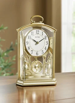 Tischuhr mit langsamem Schwingpendel