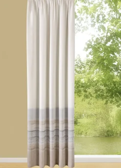 Tolle Übergardine mit geradem Abschluss