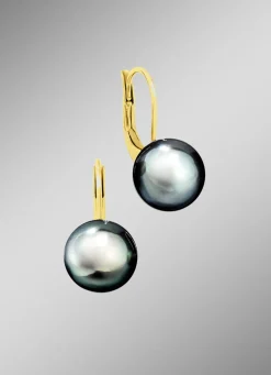 Tolle Ohrringe mit Tahiti-Zuchtperlen