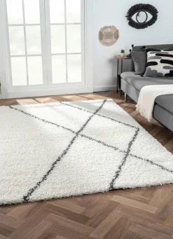 Traumhaft flauschige Shaggy-Brücken, -Galerien und -Teppiche