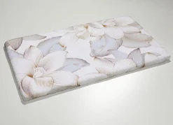 Traumhaft weiche Badgarnitur mit Bandeinfassung