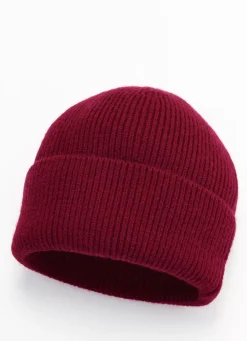 Trendige Damen-Mütze, mit breitem Umschlag