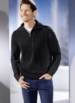 Troyer mit kurzem Reißverschluss in 5 Farben