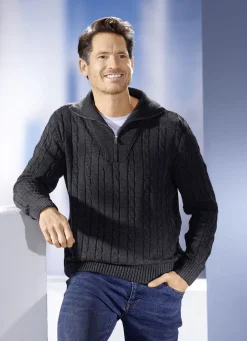 Troyer mit kurzem Reißverschluss in 5 Farben