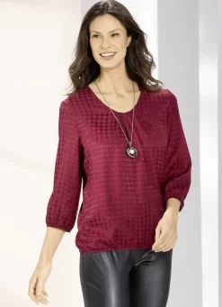 Tunika aus Glanz-Jaquard