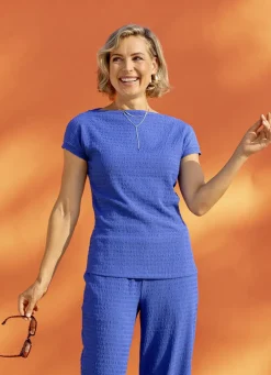 Tunika in Seersucker Qualität