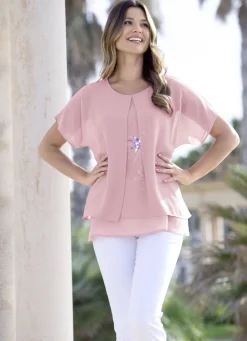 Tunika mit dekorativem Motiv-Druck