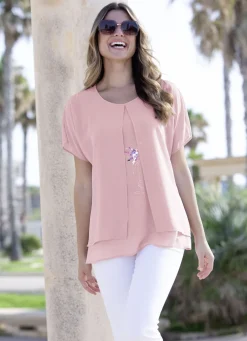 Tunika mit dekorativem Motiv-Druck