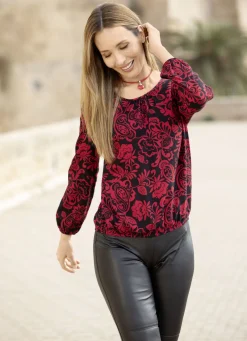 Tunika mit dekorativer Fältelung