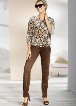 Tunika mit dekorativer Fältelung