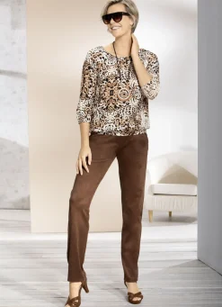 Tunika mit dekorativer Fältelung