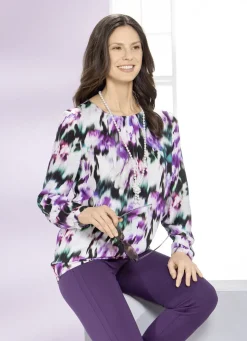 Tunika mit dekorativer Fältelung