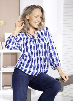 Tunika mit farbbrillantem Druck